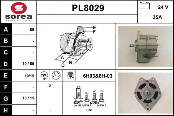 SNRA PL8029 - Alternatore autozon.pro