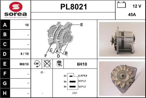 SNRA PL8021 - Alternatore autozon.pro