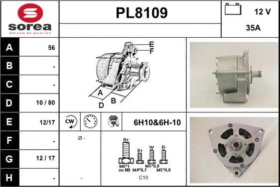 SNRA PL8109 - Alternatore autozon.pro