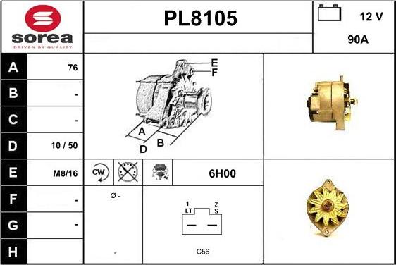 SNRA PL8105 - Alternatore autozon.pro