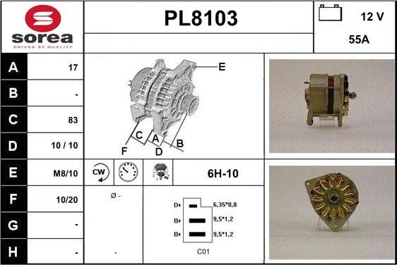 SNRA PL8103 - Alternatore autozon.pro