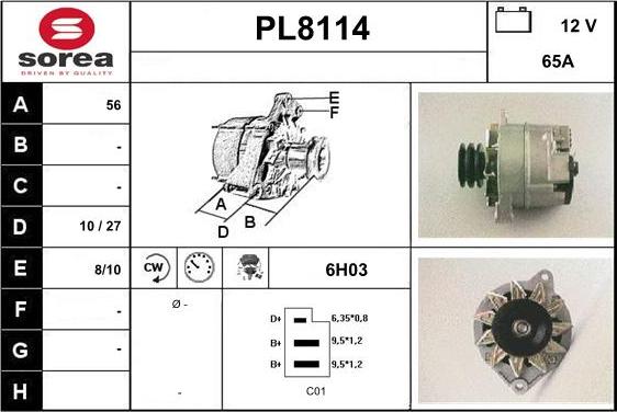 SNRA PL8114 - Alternatore autozon.pro