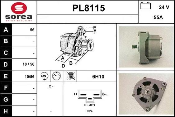 SNRA PL8115 - Alternatore autozon.pro