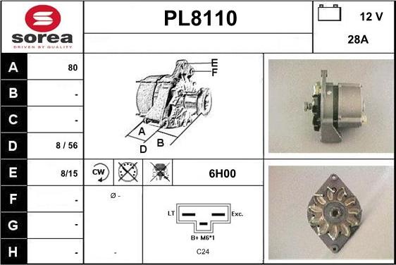 SNRA PL8110 - Alternatore autozon.pro