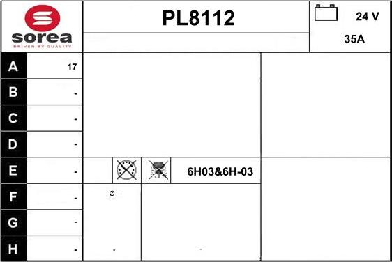 SNRA PL8112 - Alternatore autozon.pro