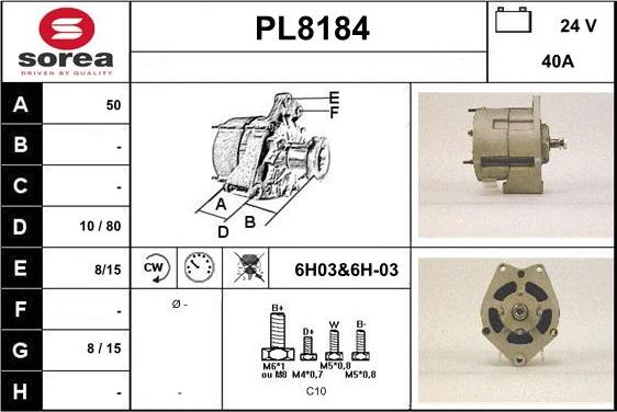 SNRA PL8184 - Alternatore autozon.pro