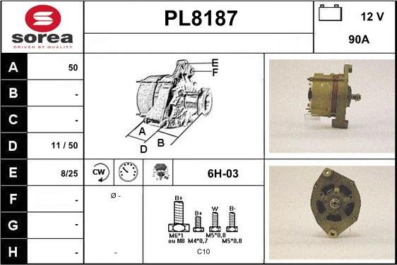 SNRA PL8187 - Alternatore autozon.pro