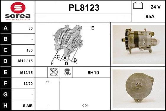 SNRA PL8123 - Alternatore autozon.pro