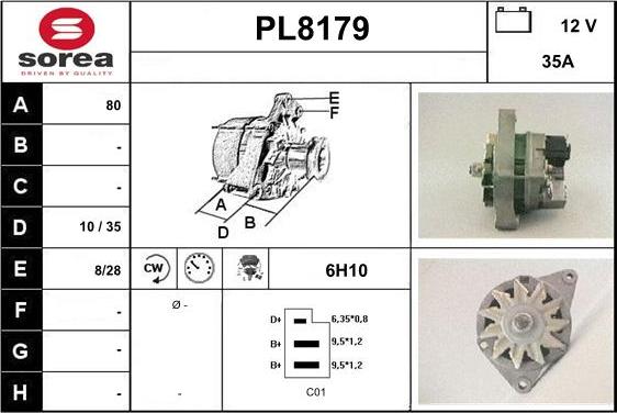 SNRA PL8179 - Alternatore autozon.pro