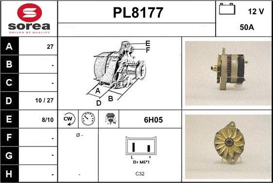 SNRA PL8177 - Alternatore autozon.pro