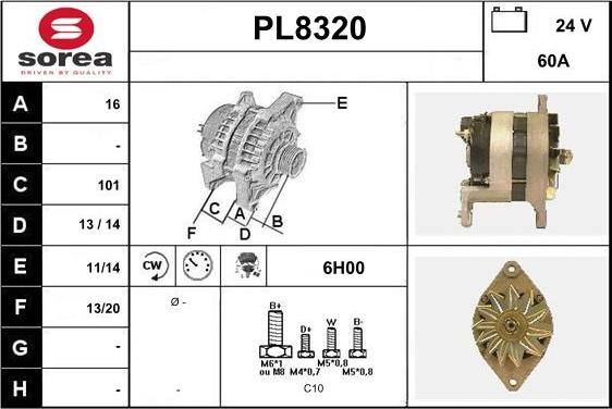 SNRA PL8320 - Alternatore autozon.pro