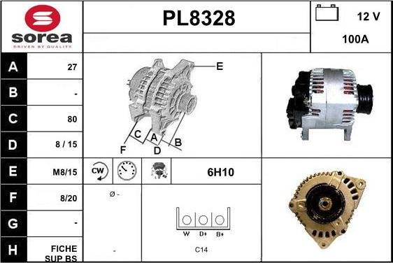 SNRA PL8328 - Alternatore autozon.pro