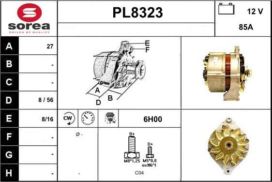 SNRA PL8323 - Alternatore autozon.pro