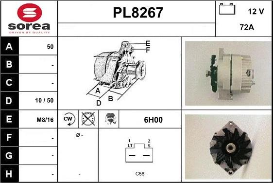 SNRA PL8267 - Alternatore autozon.pro