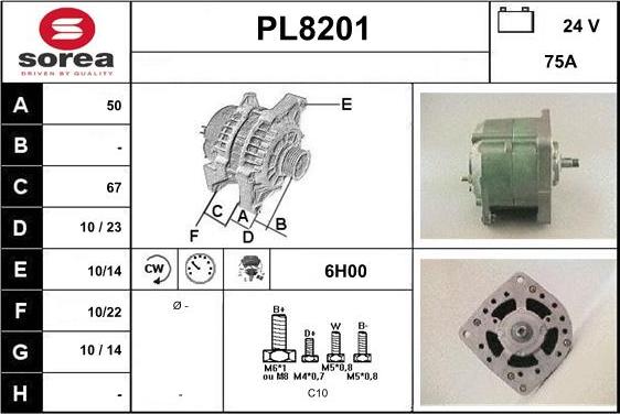 SNRA PL8201 - Alternatore autozon.pro