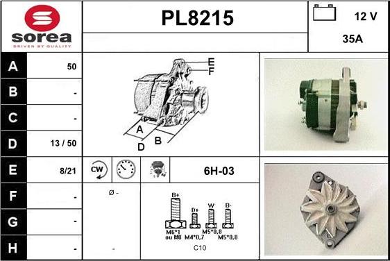 SNRA PL8215 - Alternatore autozon.pro