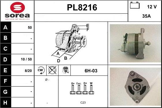 SNRA PL8216 - Alternatore autozon.pro