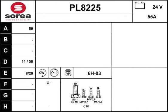 SNRA PL8225 - Alternatore autozon.pro