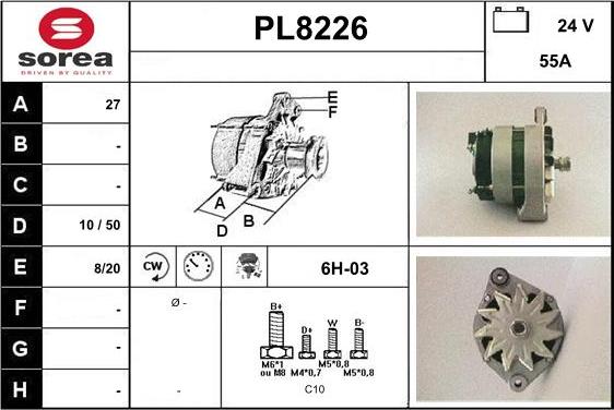 SNRA PL8226 - Alternatore autozon.pro