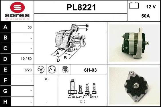 SNRA PL8221 - Alternatore autozon.pro