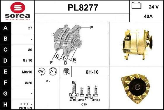 SNRA PL8277 - Alternatore autozon.pro