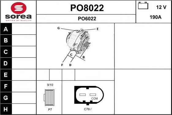 SNRA PO8022 - Alternatore autozon.pro