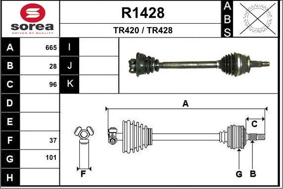 SNRA R1428 - Albero motore / Semiasse autozon.pro