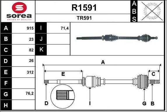 SNRA R1591 - Albero motore / Semiasse autozon.pro