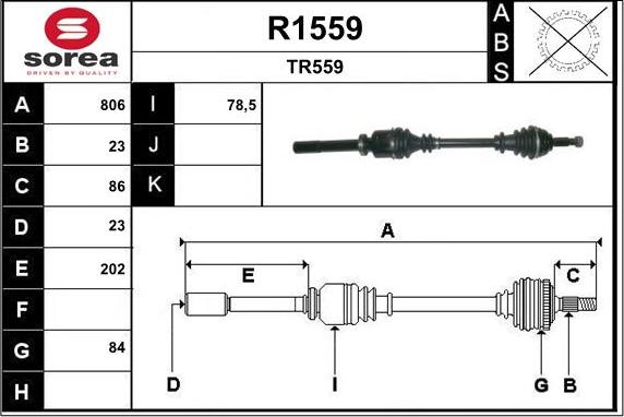 SNRA R1559 - Albero motore / Semiasse autozon.pro