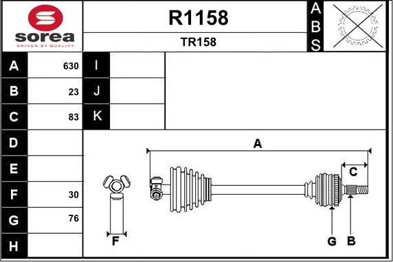 SNRA R1158 - Albero motore / Semiasse autozon.pro