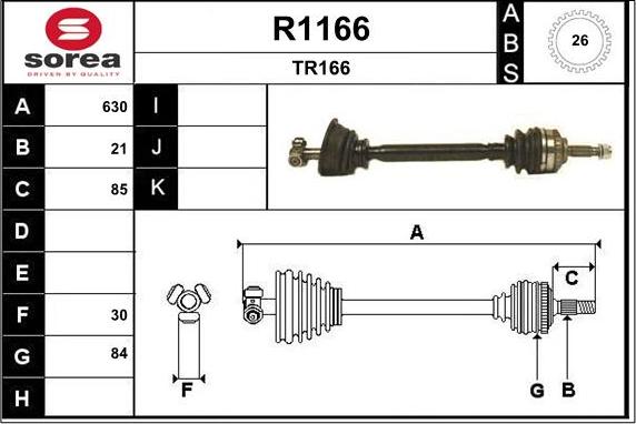 SNRA R1166 - Albero motore / Semiasse autozon.pro