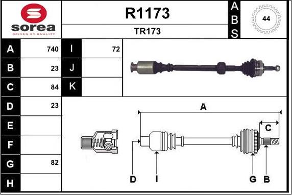 SNRA R1173 - Albero motore / Semiasse autozon.pro