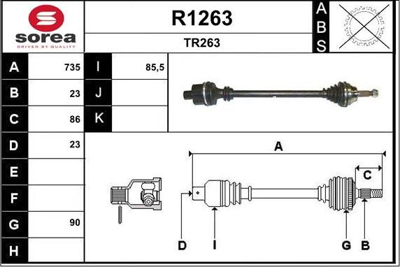 SNRA R1263 - Albero motore / Semiasse autozon.pro