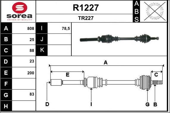 SNRA R1227 - Albero motore / Semiasse autozon.pro