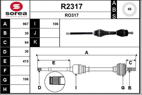 SNRA R2317 - Albero motore / Semiasse autozon.pro