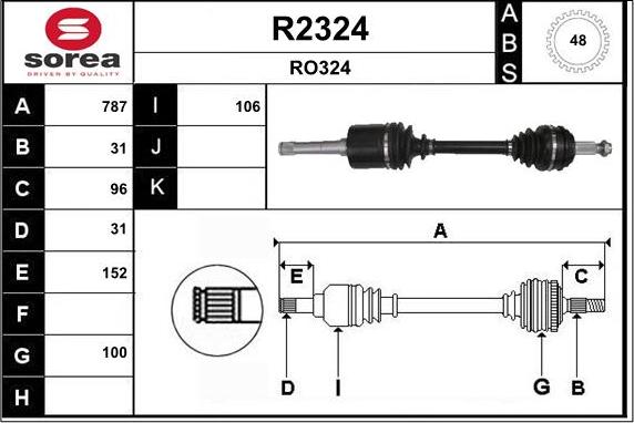 SNRA R2324 - Albero motore / Semiasse autozon.pro