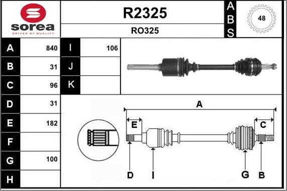 SNRA R2325 - Albero motore / Semiasse autozon.pro