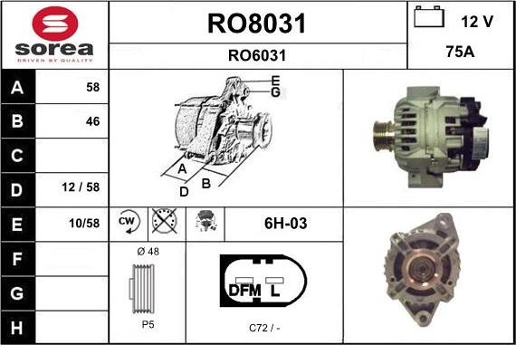 SNRA RO8031 - Alternatore autozon.pro