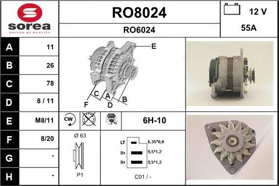 SNRA RO8024 - Alternatore autozon.pro