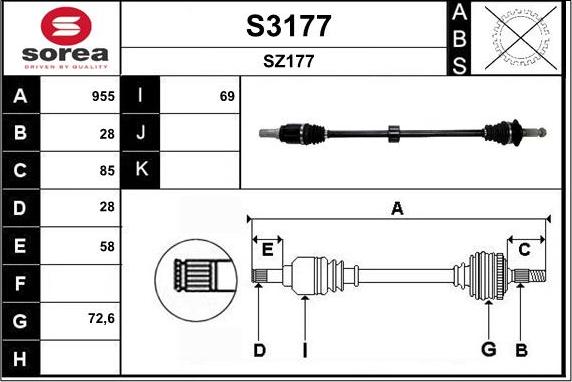 SNRA S3177 - Albero motore / Semiasse autozon.pro