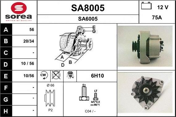 SNRA SA8005 - Alternatore autozon.pro