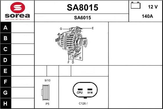 SNRA SA8015 - Alternatore autozon.pro