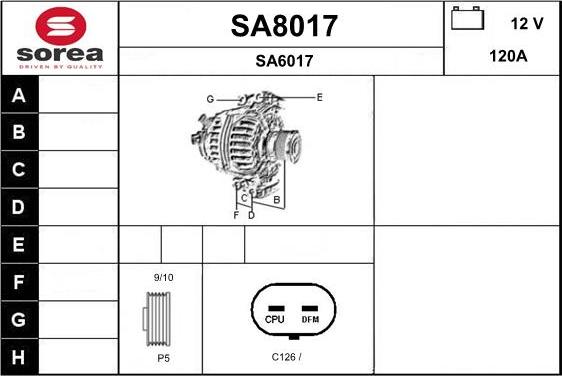 SNRA SA8017 - Alternatore autozon.pro