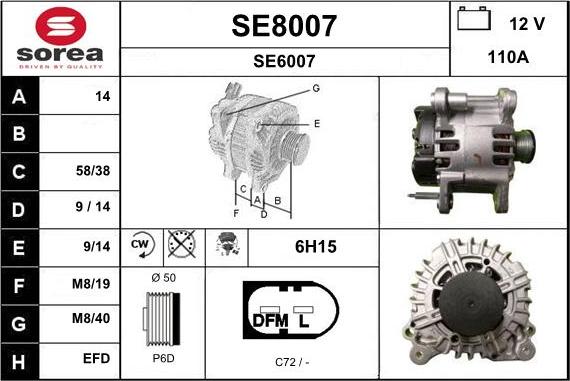 SNRA SE8007 - Alternatore autozon.pro