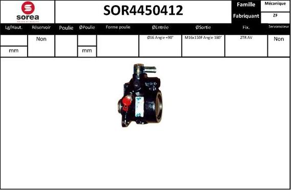 SNRA SOR4450412 - Pompa idraulica, Sterzo autozon.pro