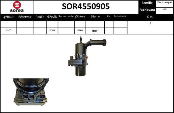 SNRA SOR4550905 - Pompa idraulica, Sterzo autozon.pro