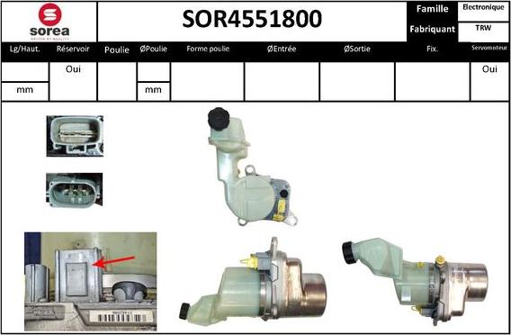 SNRA SOR4551800 - Pompa idraulica, Sterzo autozon.pro