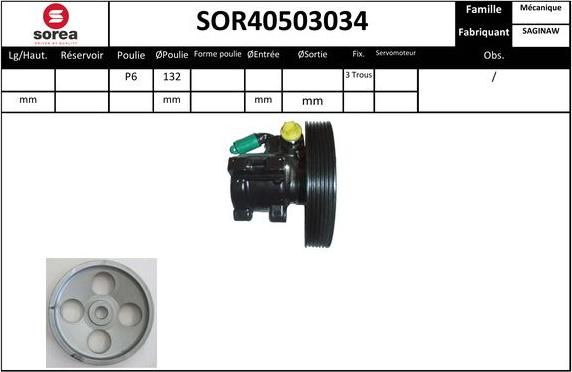 SNRA SOR40503034 - Pompa idraulica, Sterzo autozon.pro