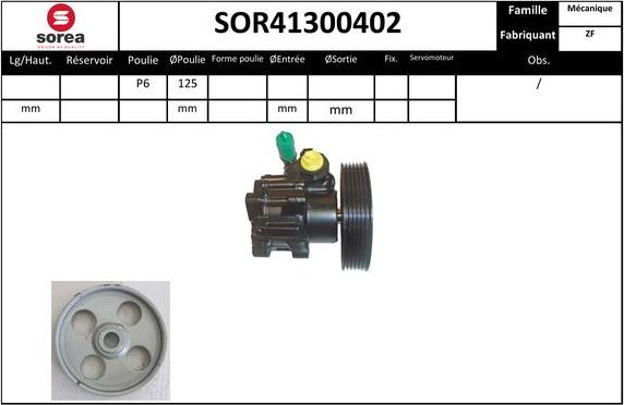 SNRA SOR41300402 - Pompa idraulica, Sterzo autozon.pro