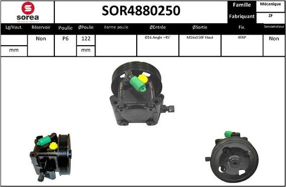 SNRA SOR4880250 - Pompa idraulica, Sterzo autozon.pro